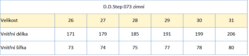 DD step 073 zimní 23 velikost 26_31